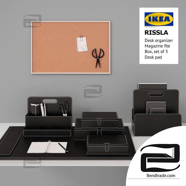 Ikea RISSLA Decorative Set 3D model download on Bendtrade in 3d